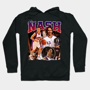 Steve Nash Basketball Legend Signature Vintage Retro 80s 90s Bootleg Rap Style Hoodie